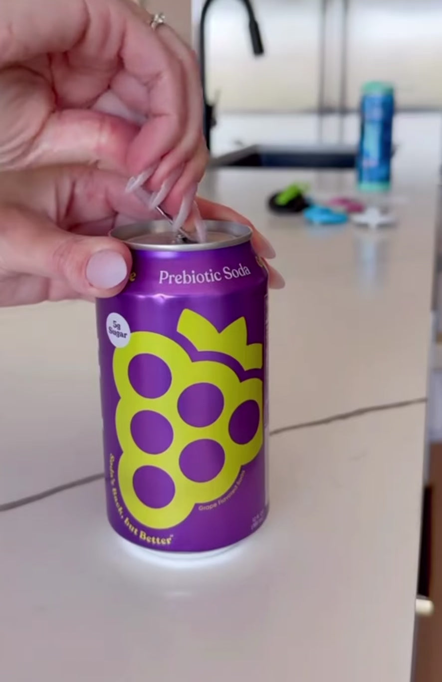 Soda Can Lid with Straw – Turns cans into cups
